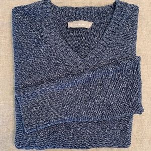 Everlane Link Stich  V Neck Sweater Size Small